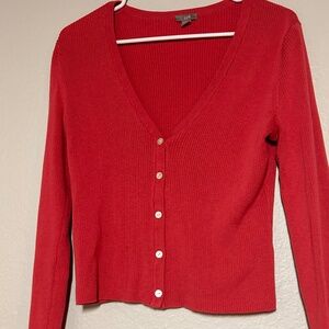 deep pink cardigan